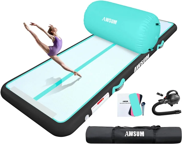 AWSUM Mint Green/Black+Green Roller product and included items